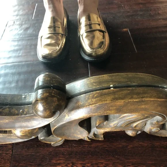 Cole Haan Shiny Gold Loafers - Picture 7 of 8